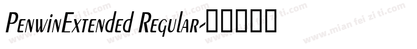 PenwinExtended Regular字体转换